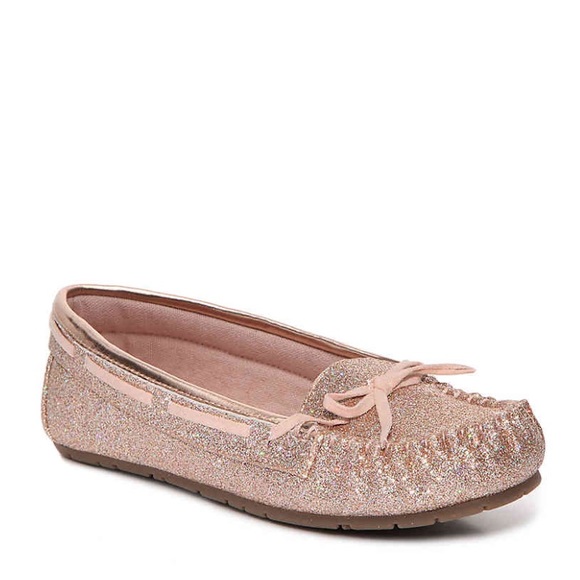 glitter moccasins